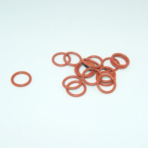 O -ring de borracha FKM cor vermelha resistente ao calor para motores de Auto